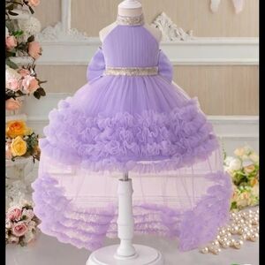 Elegant Lavender Kids Dress
